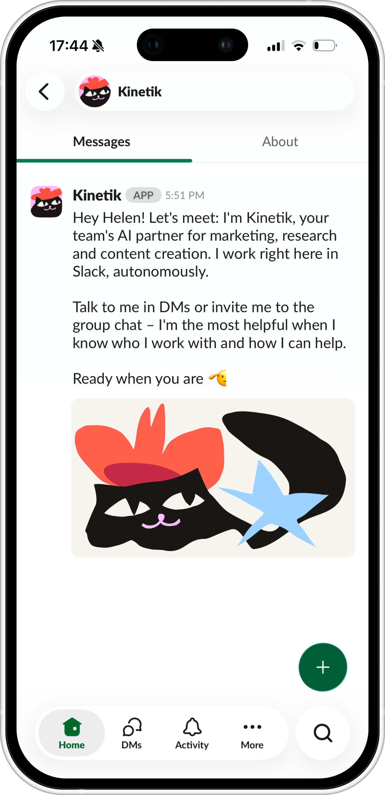 Kinetik in Slack
